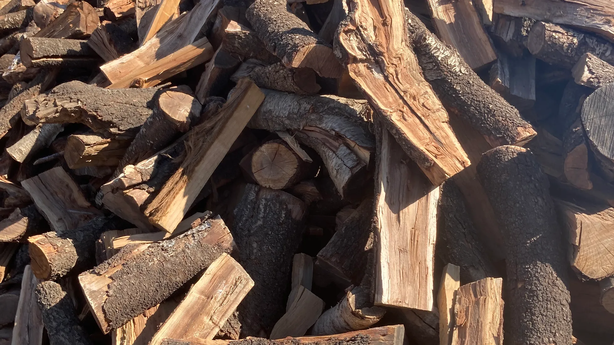 Almond firewood dry